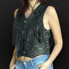 Leather vest m04