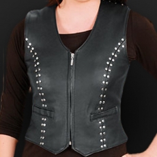 Leather vest m05 c