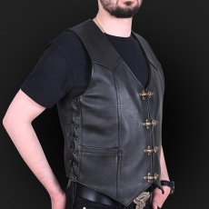 Leather vest m01k