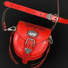 Laidies leather bag red